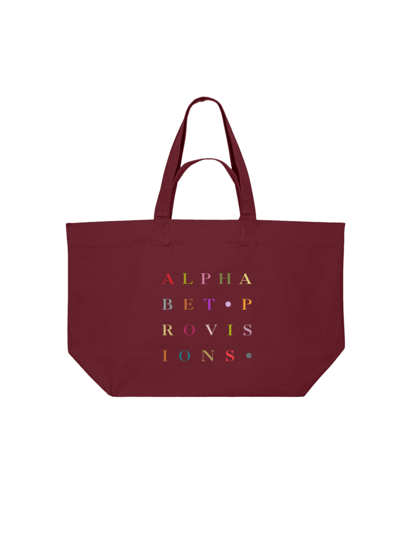 Alphabet Provisions XL Shopping Tote