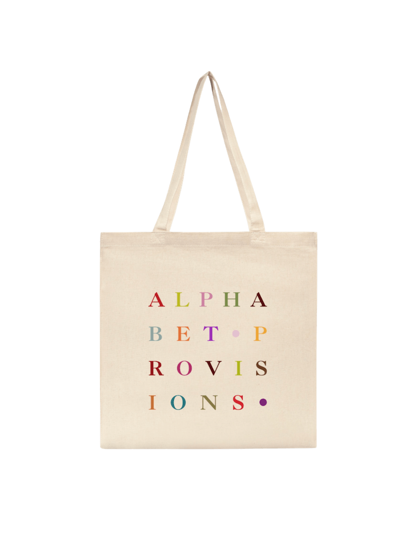 Alphabet Provisions Tote Bag