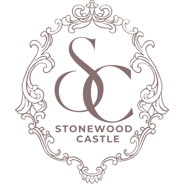 A circular logo with ornate decorative borders and the text 'S & C Stonewood Castle' in the center.
