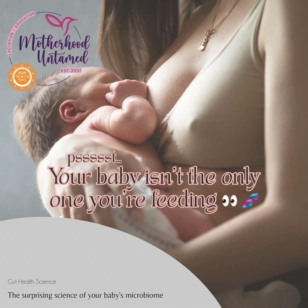 Your baby&rsquo;s gut is basically under construction in the first months of life 🧬

And breastmilk is not just food
It&rsquo;s instructions&hellip;

This new research shows something really cool 👀 
breastmilk feeds a team of bacteria, not just the