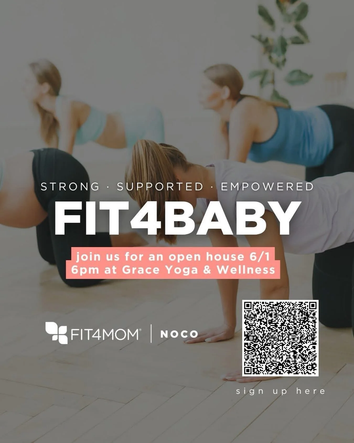 Calling all Northern Colorado pregnant moms! 📣  @noco.fit4mom is hosting something for YOU 🤍

FREE FIT4BABY Open House on June 1 at 6pm at Grace Yoga &amp; Wellness in Loveland! @love_grace_yoga 

FIT4BABY is a prenatal fitness program designed to 