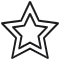 Empty star outline icon