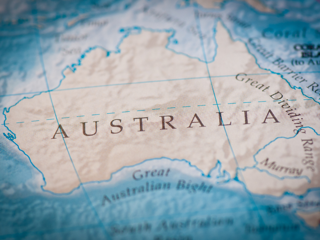 A comprehensive map of Australia highlighting key road trip routes and regions for an outback 4WD adventure.