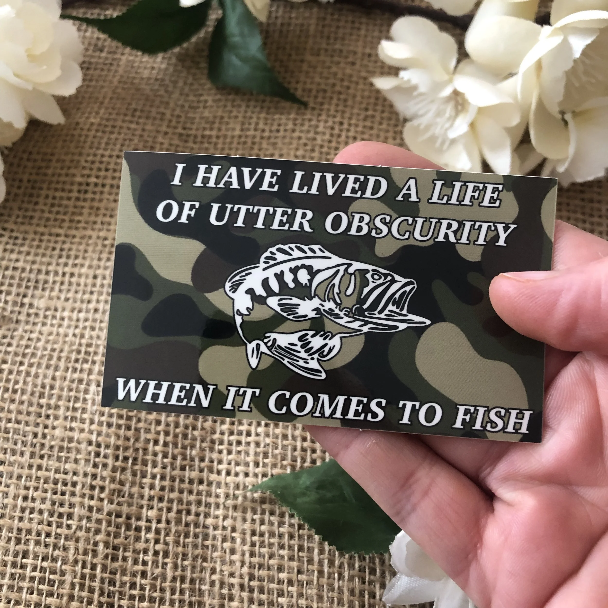 Funny Fishing Vinyl Sticker – "Women Want Me, Fish Fear Me" Gag Gift