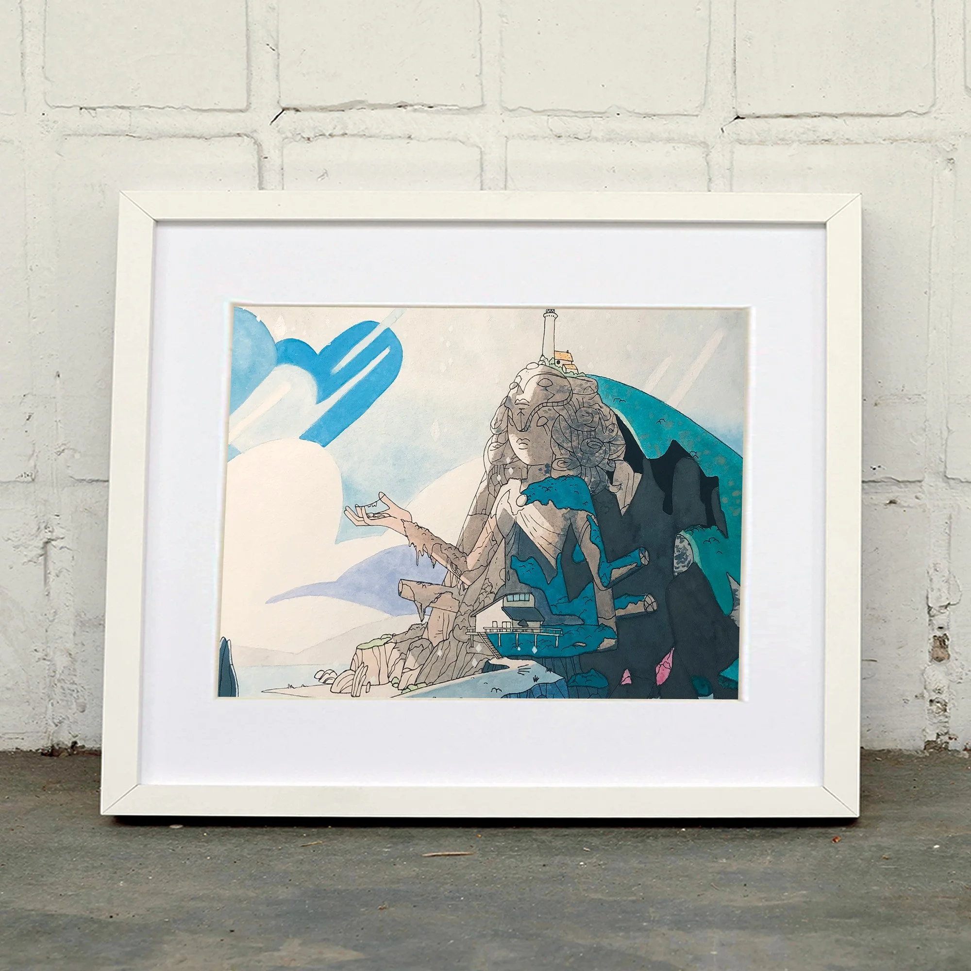 Steven Universe Inspired Watercolor Landscape Art Print