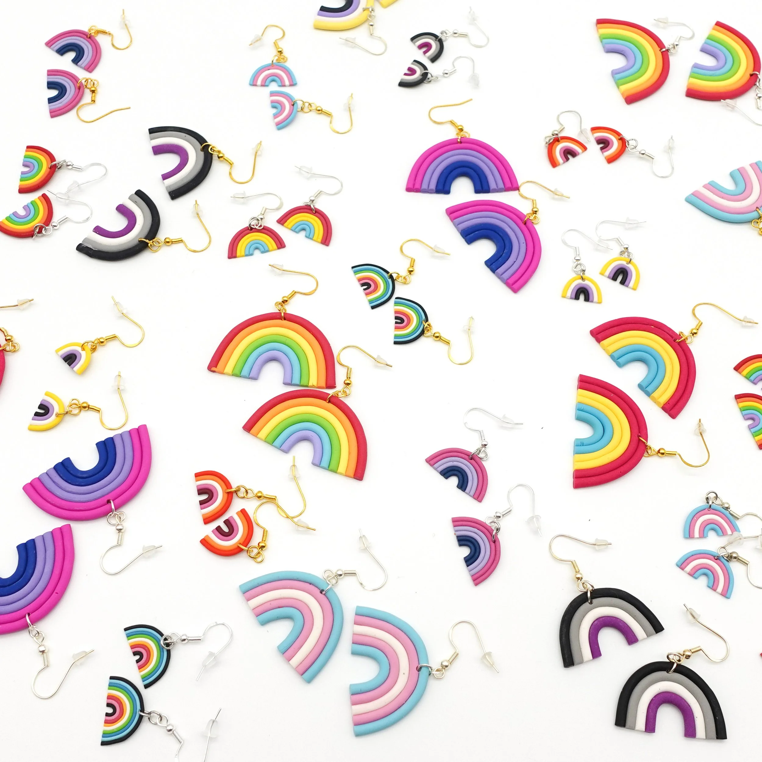 Handmade pride rainbow earrings.jpg