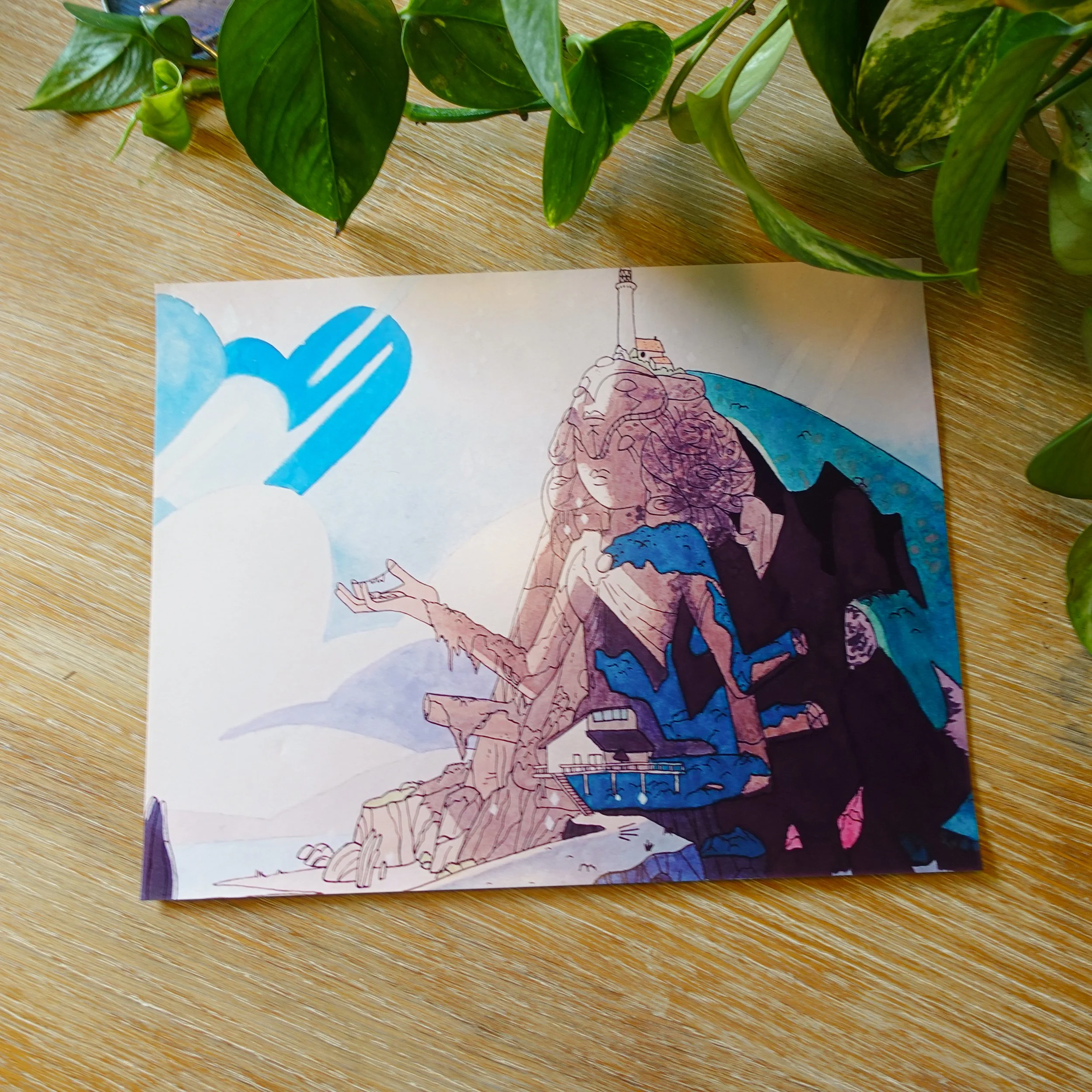 Steven Universe Inspired Watercolor Landscape Art Print