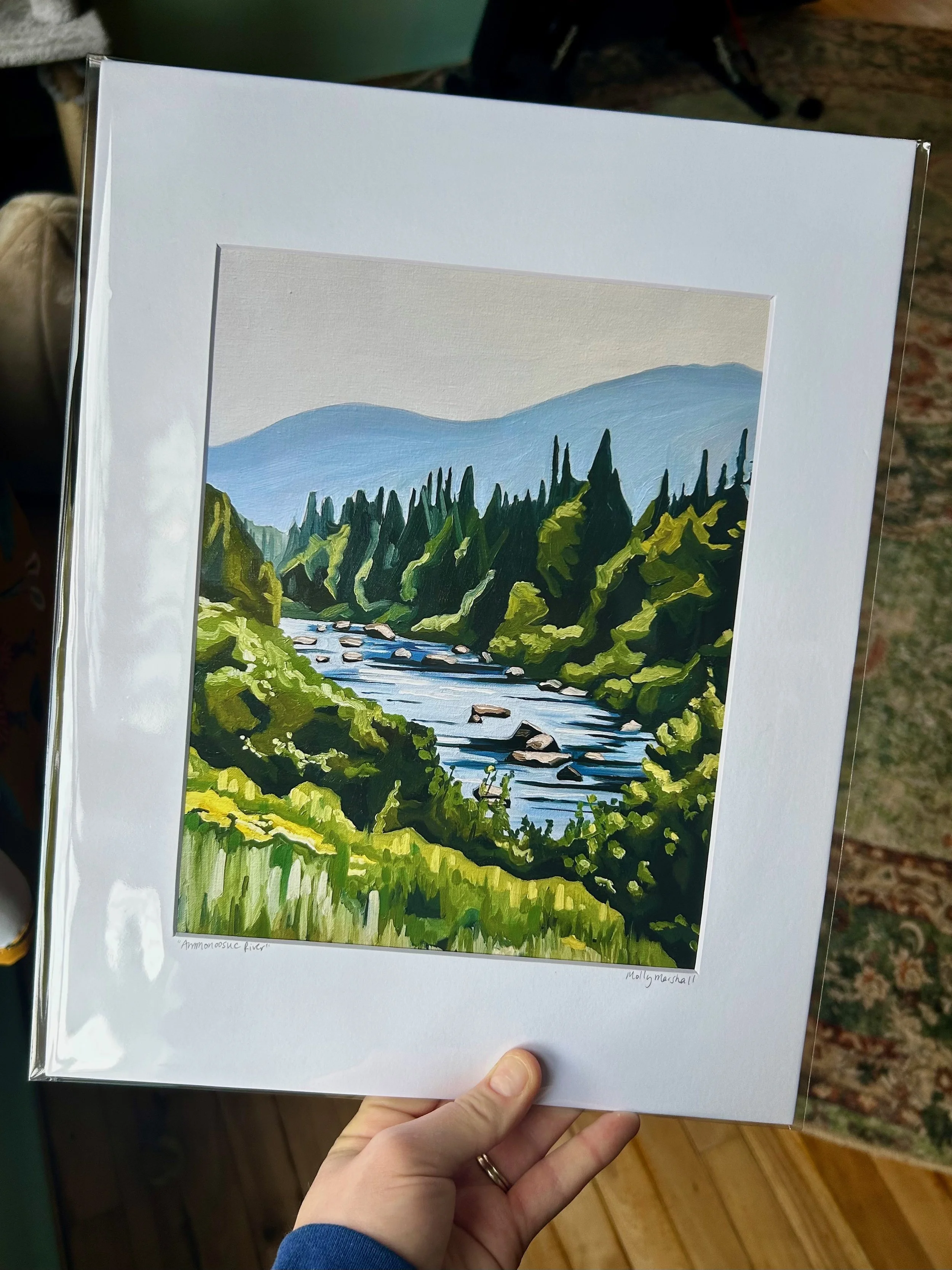 "Ammonoosuc River" Giclee Fine Art Print, 11" x 14"
