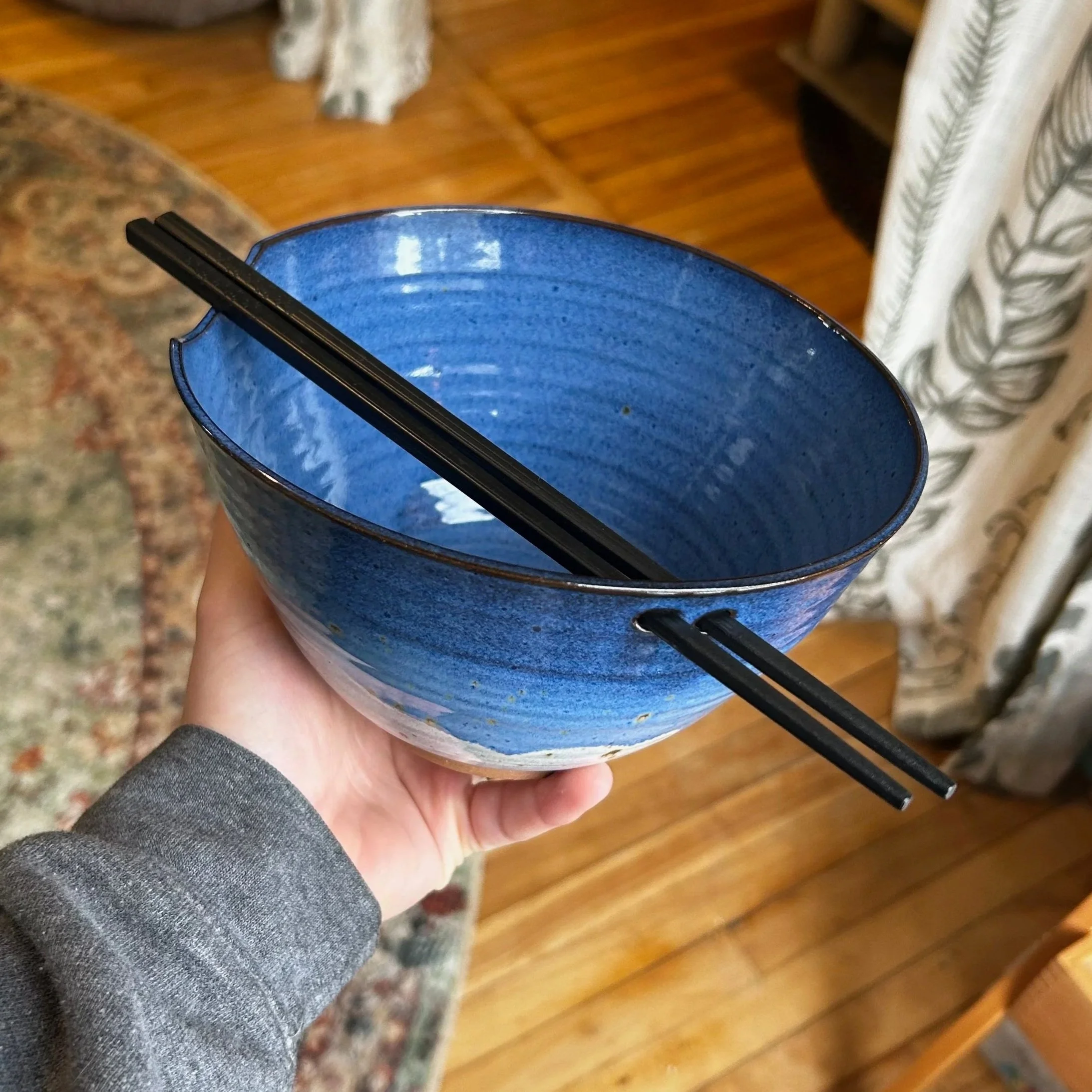 Blue and White Noodle Bowl