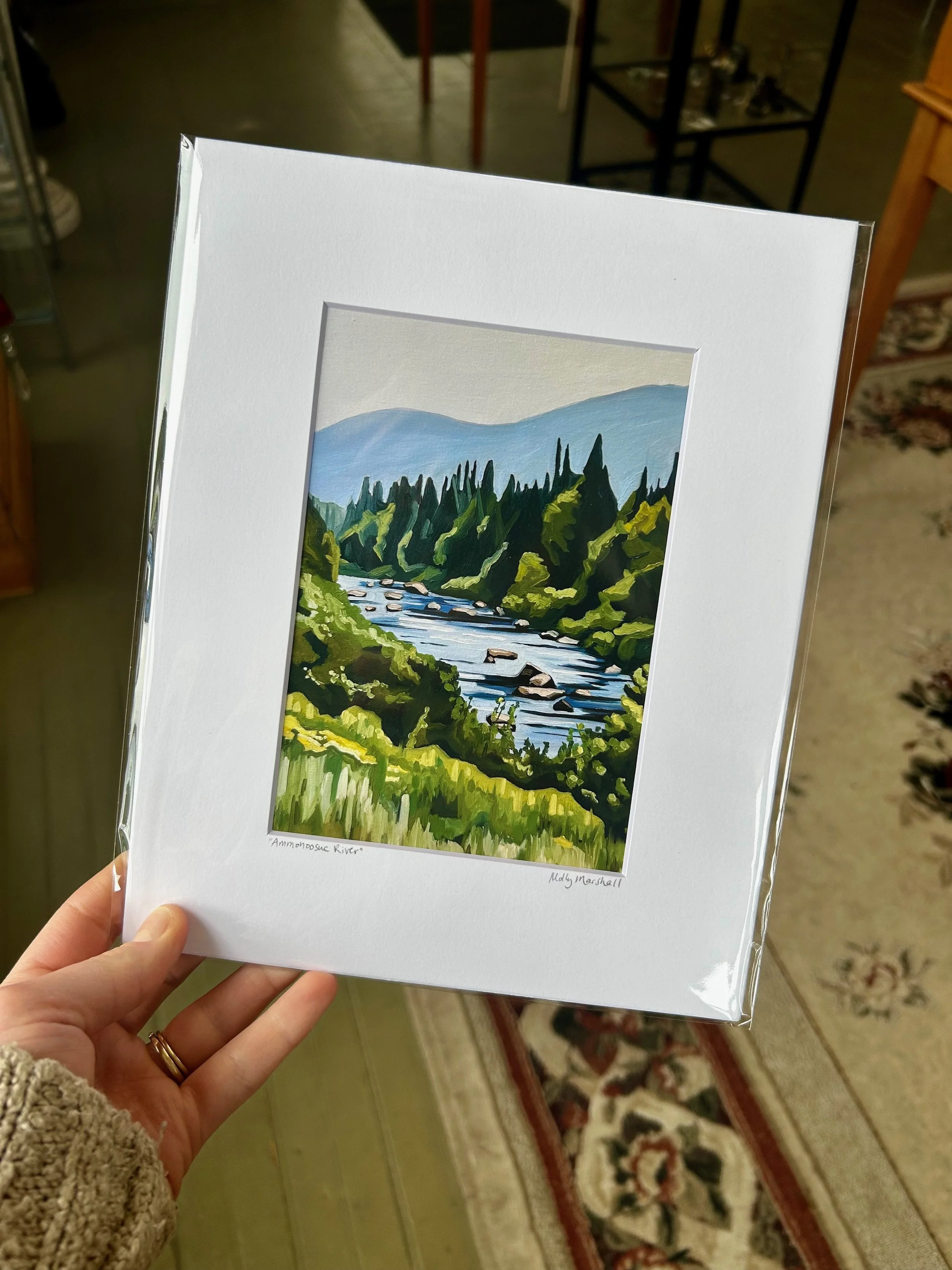 "Ammonoosuc River" Giclee Fine Art Print, 8" x 10"