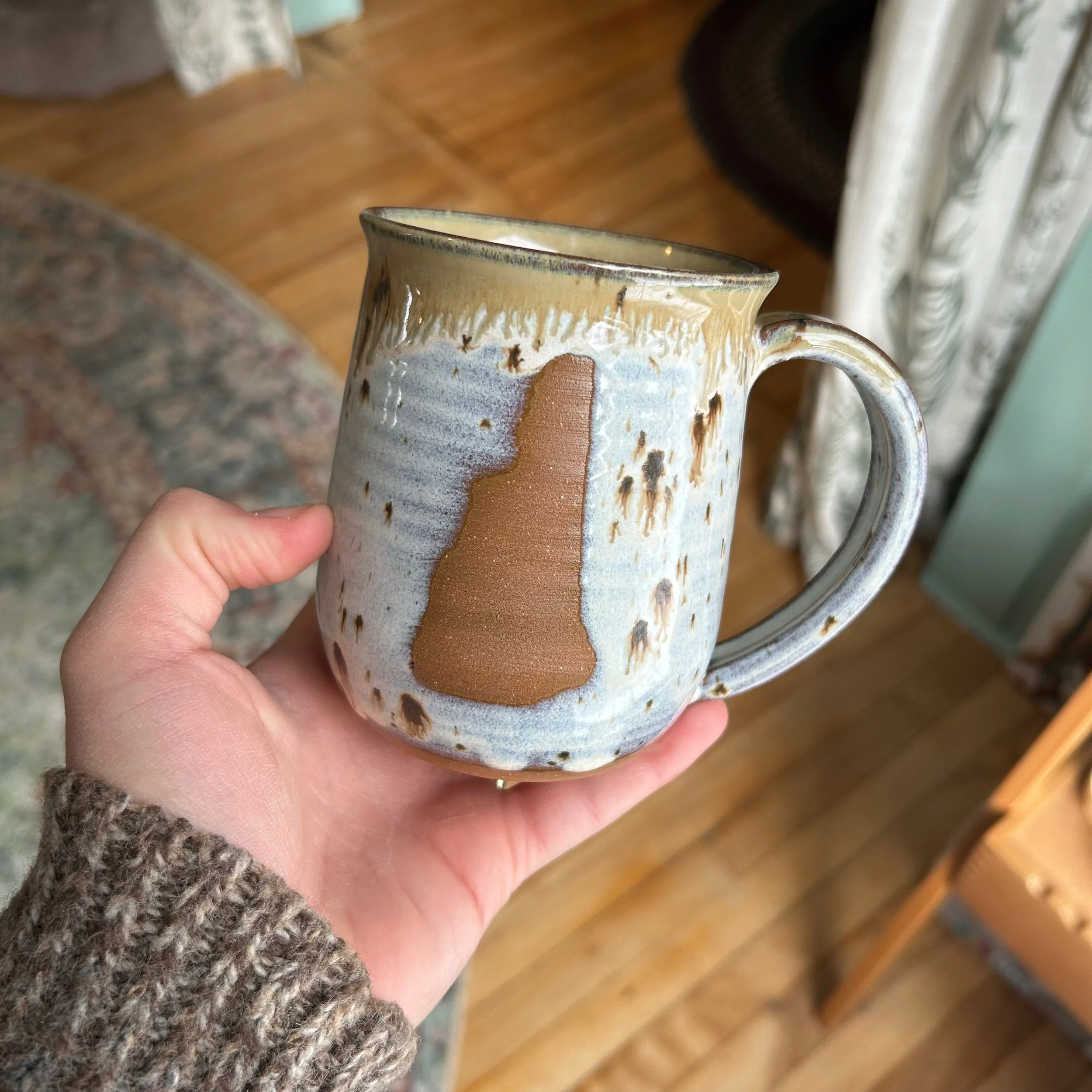 Speckled White NH Mug