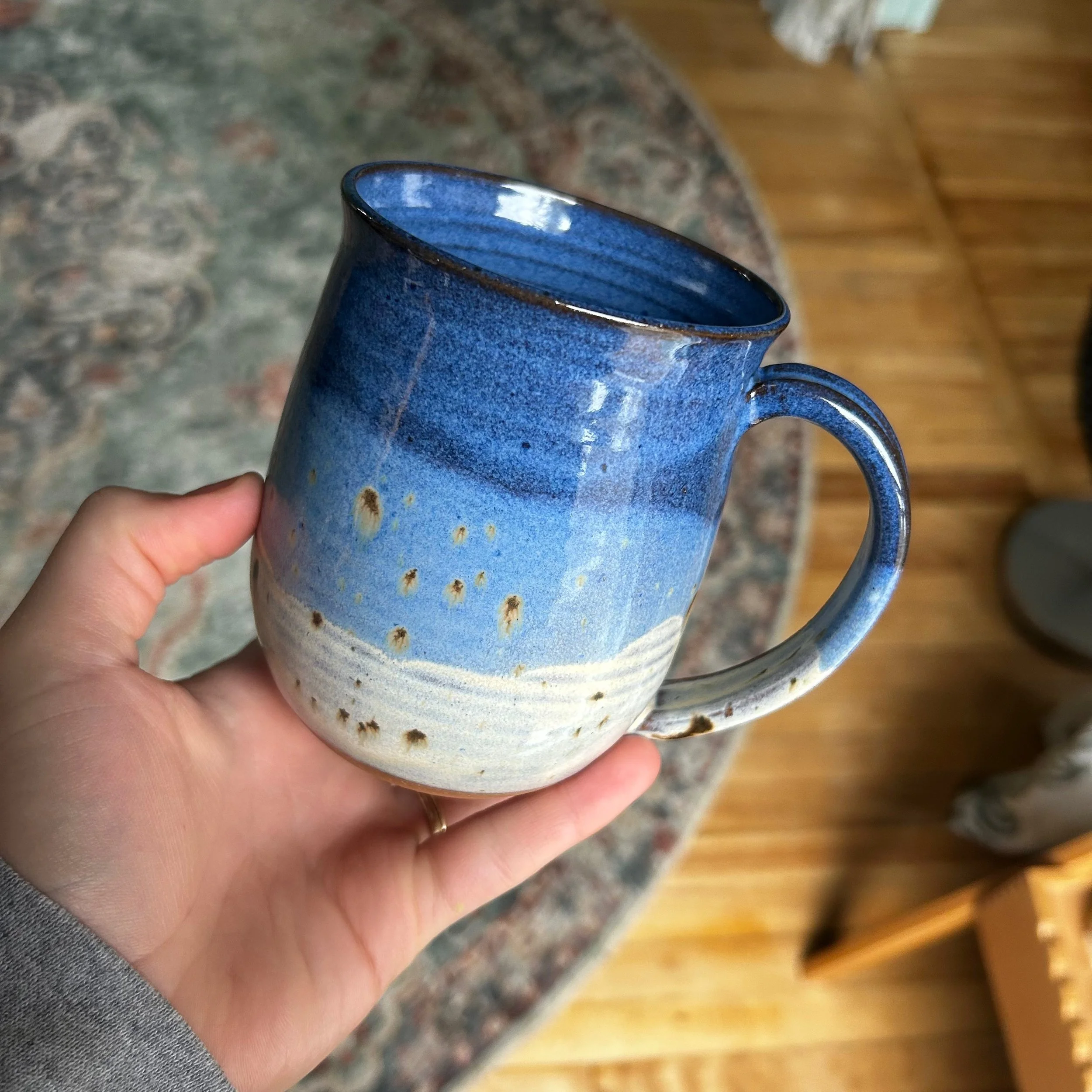 Blue and White Mug