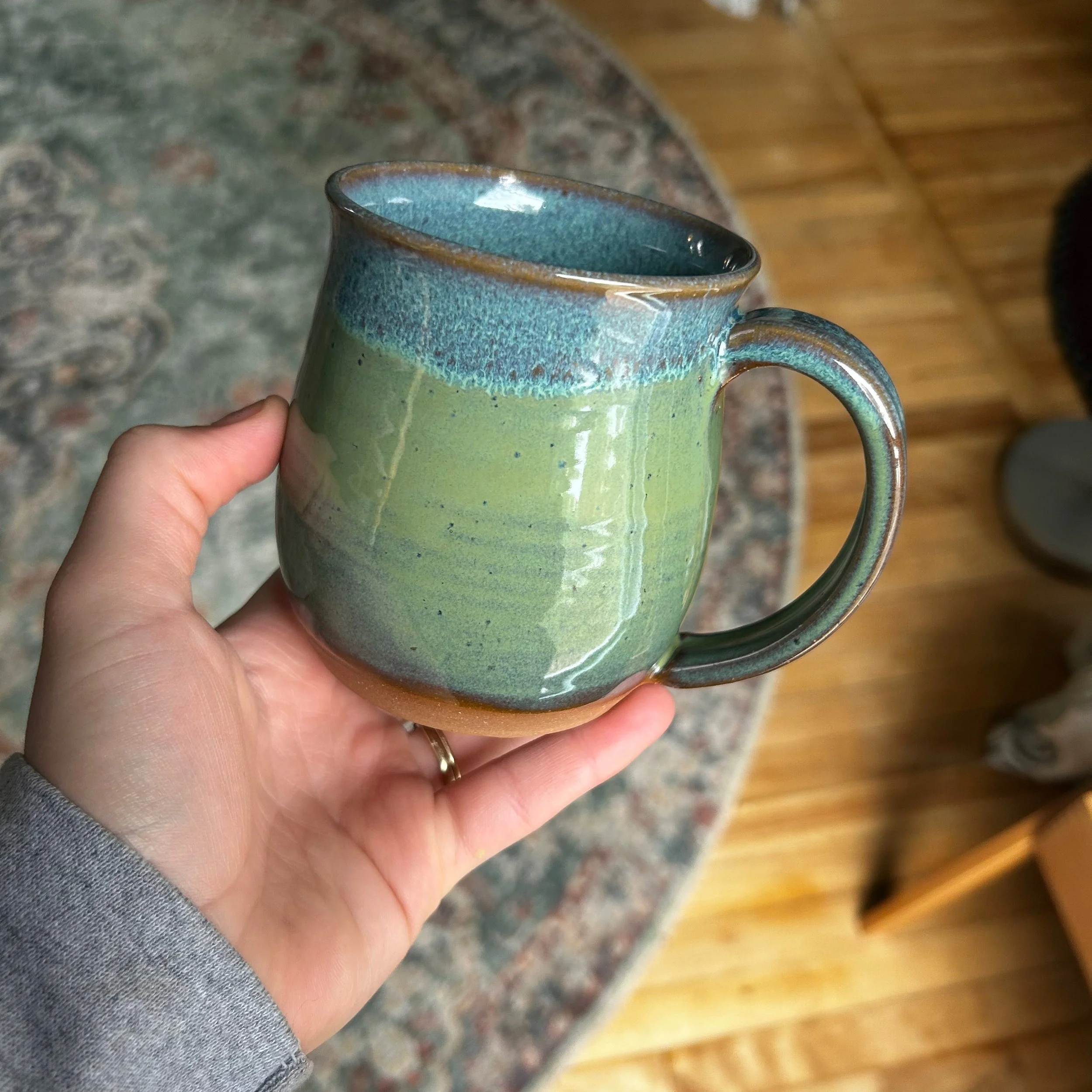 Green and Blue Mug