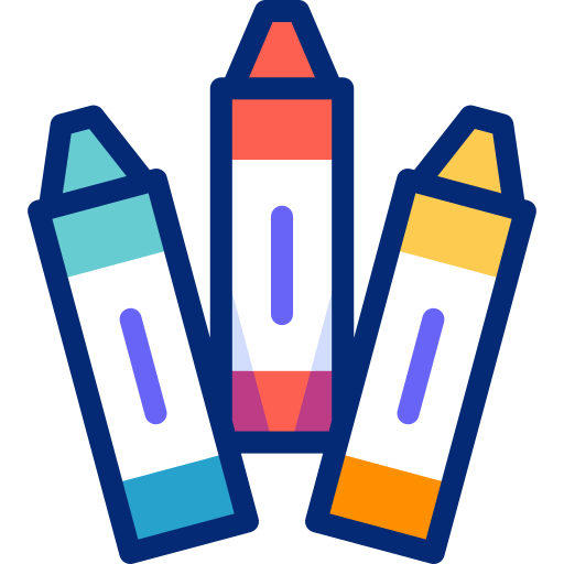 Mini Scholars ELC in Sefton NSW, Illustration of three colorful highlighters with caps on