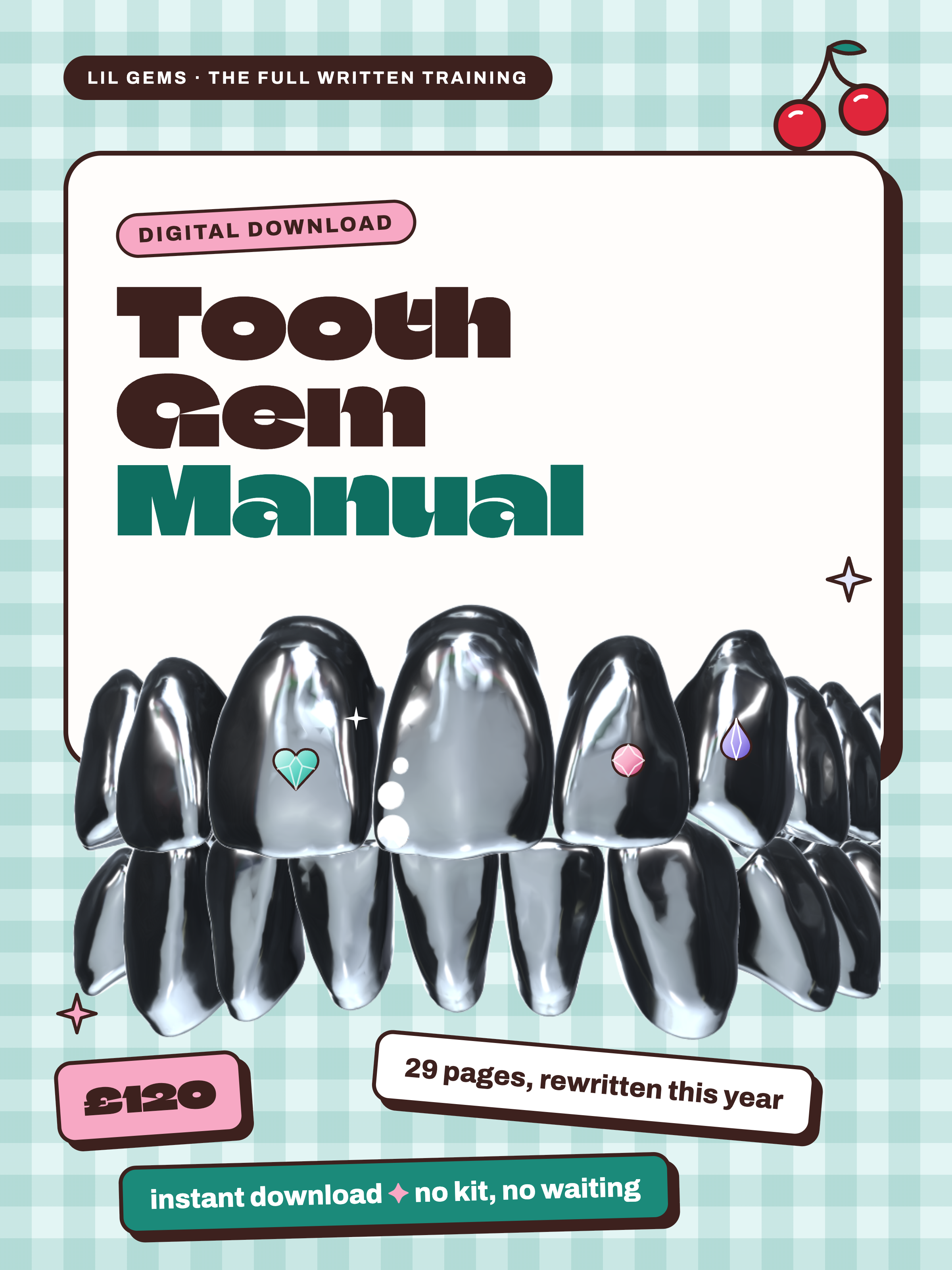 Tooth Gem Training Manual ONLY - No Kit (Updated Version)
