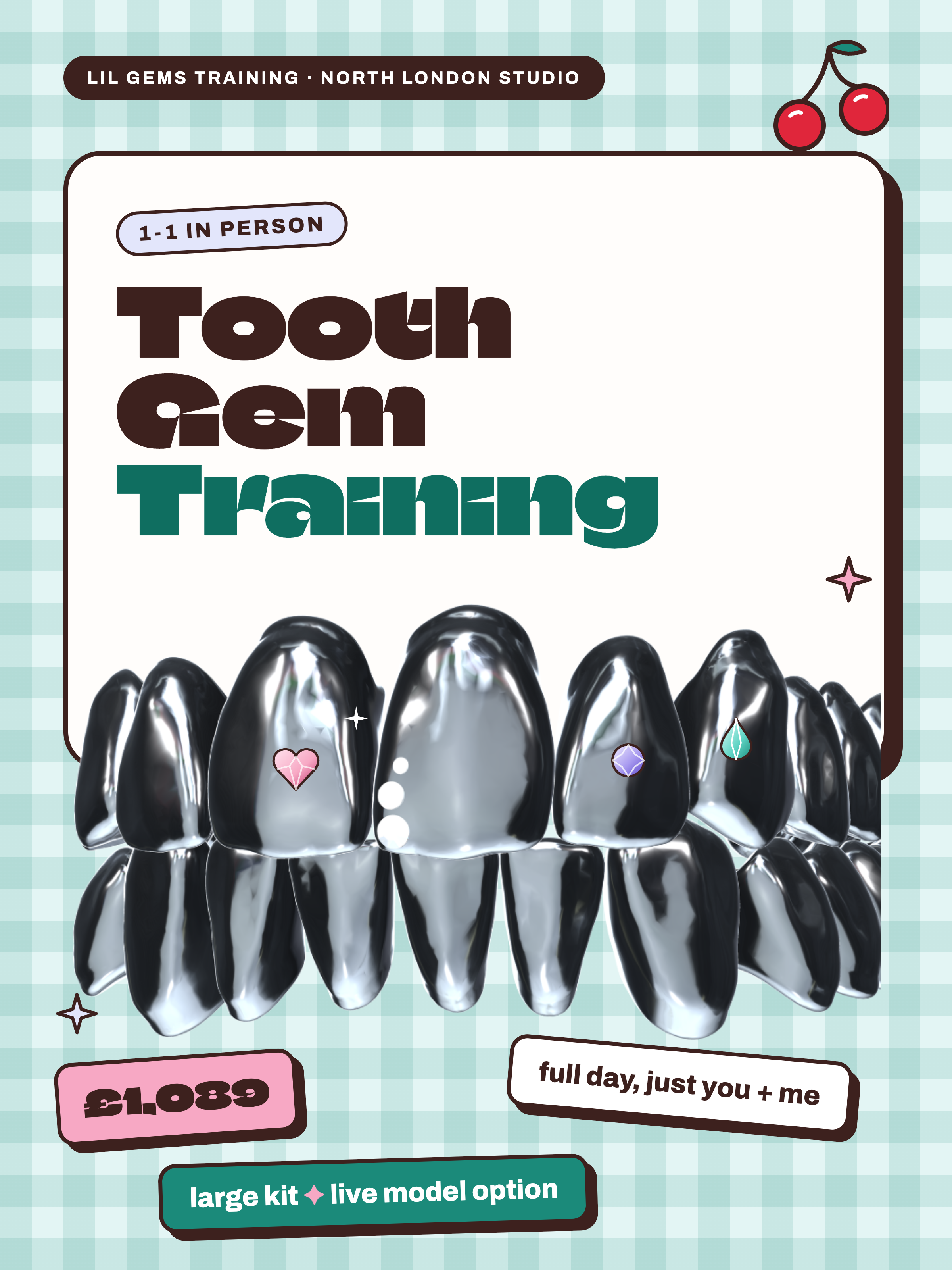 1-1 In Person Tooth Gem Training -  OFFER