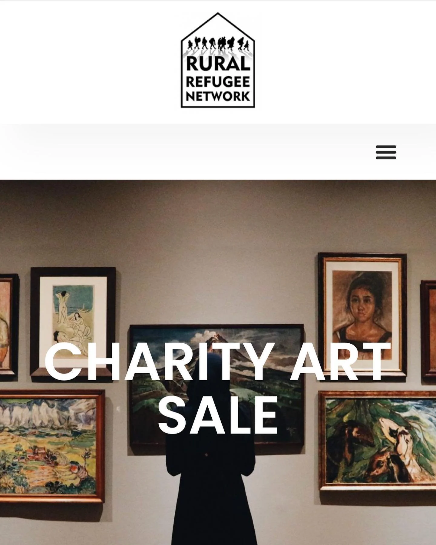 Congrats to Turi Spens, who was one of three students organising the Tuesday evening Charity Art Sale for the Rural Refugee Network. Current sales have passed &pound;60,000, smashing their &pound;40k target. Well done and thank you to the artists who