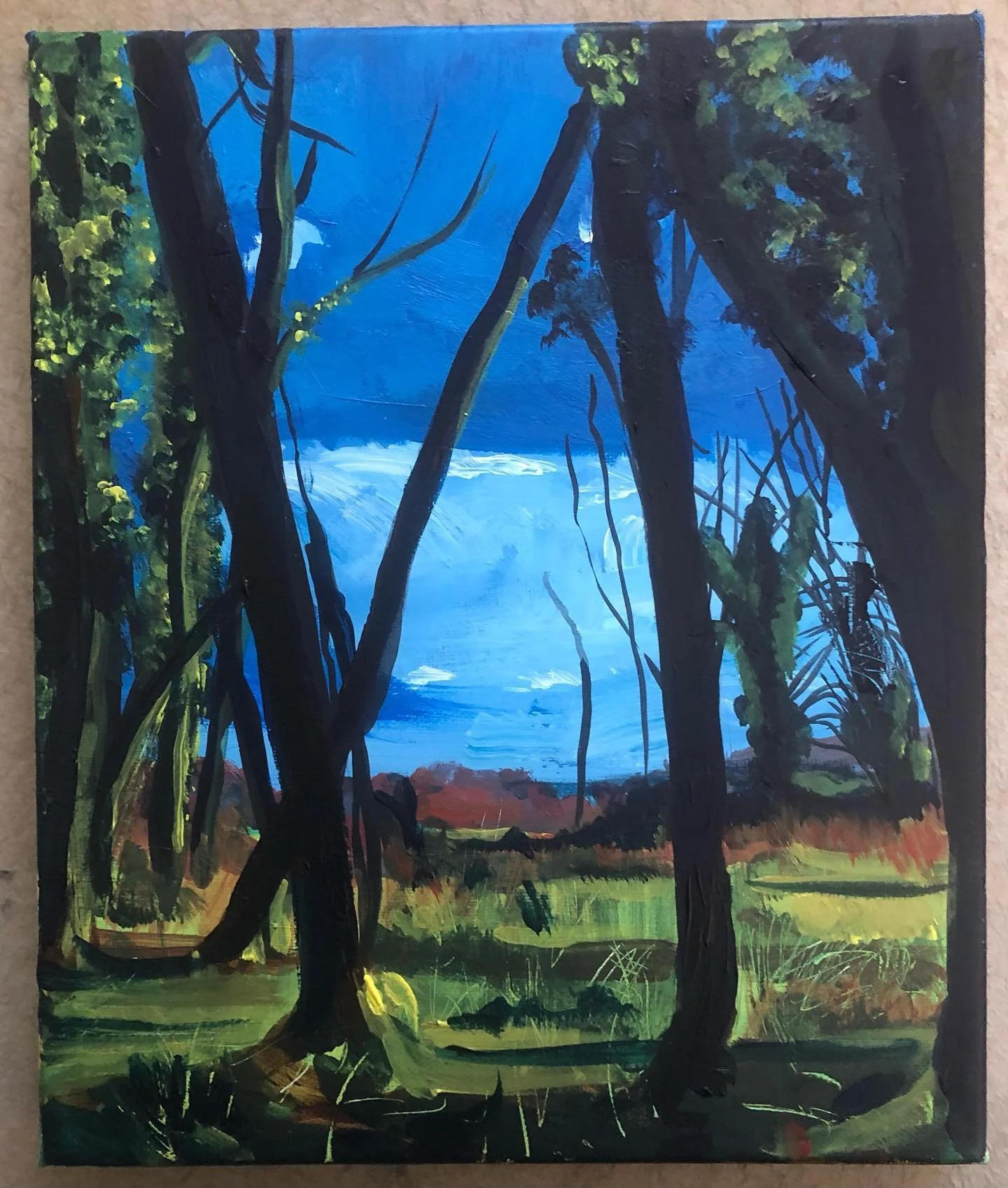 #selbornecommon #landscapepainting #acryliconcanvas #southdownsnationalpark