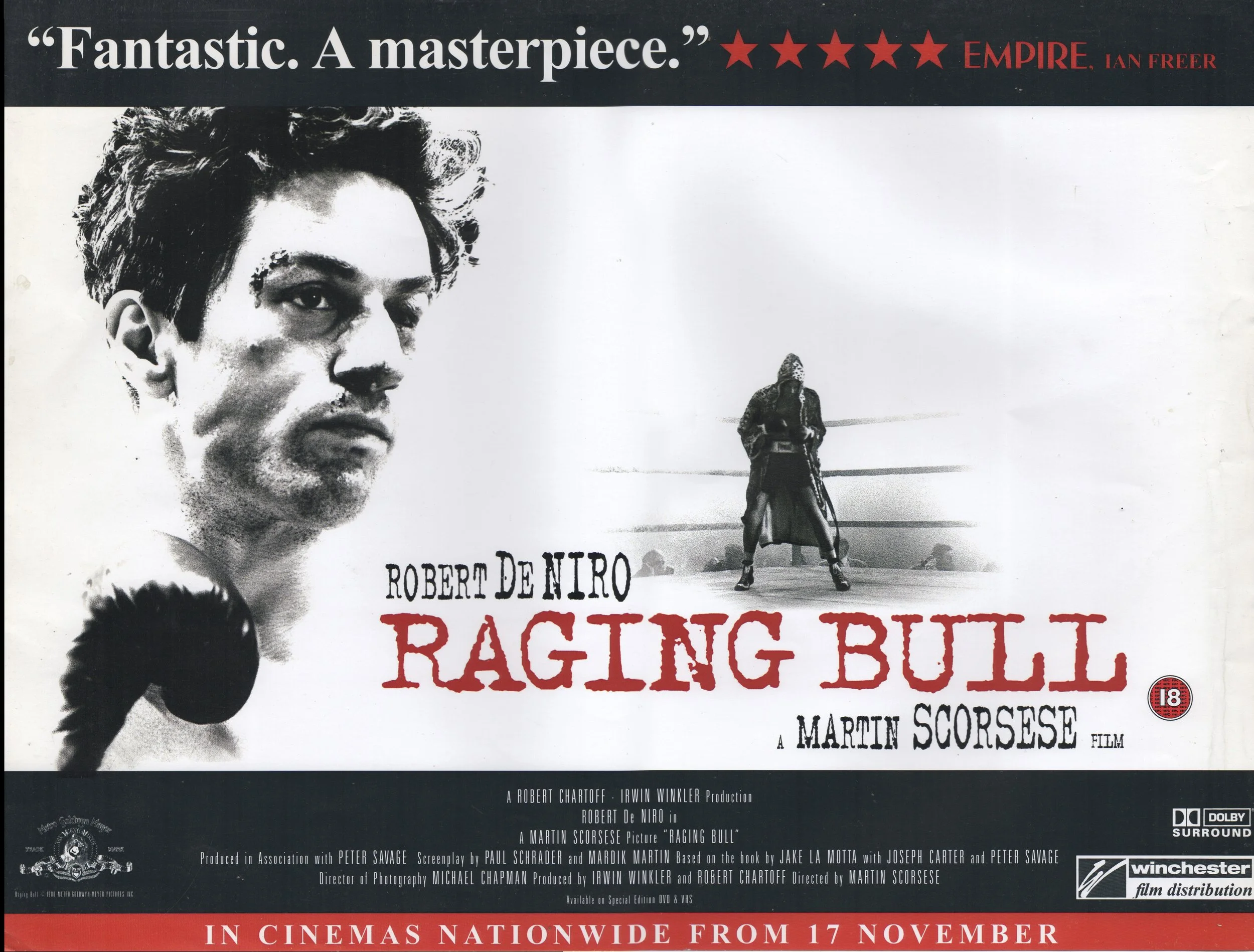 Raging Bull, Re-Release UK Theatrical
