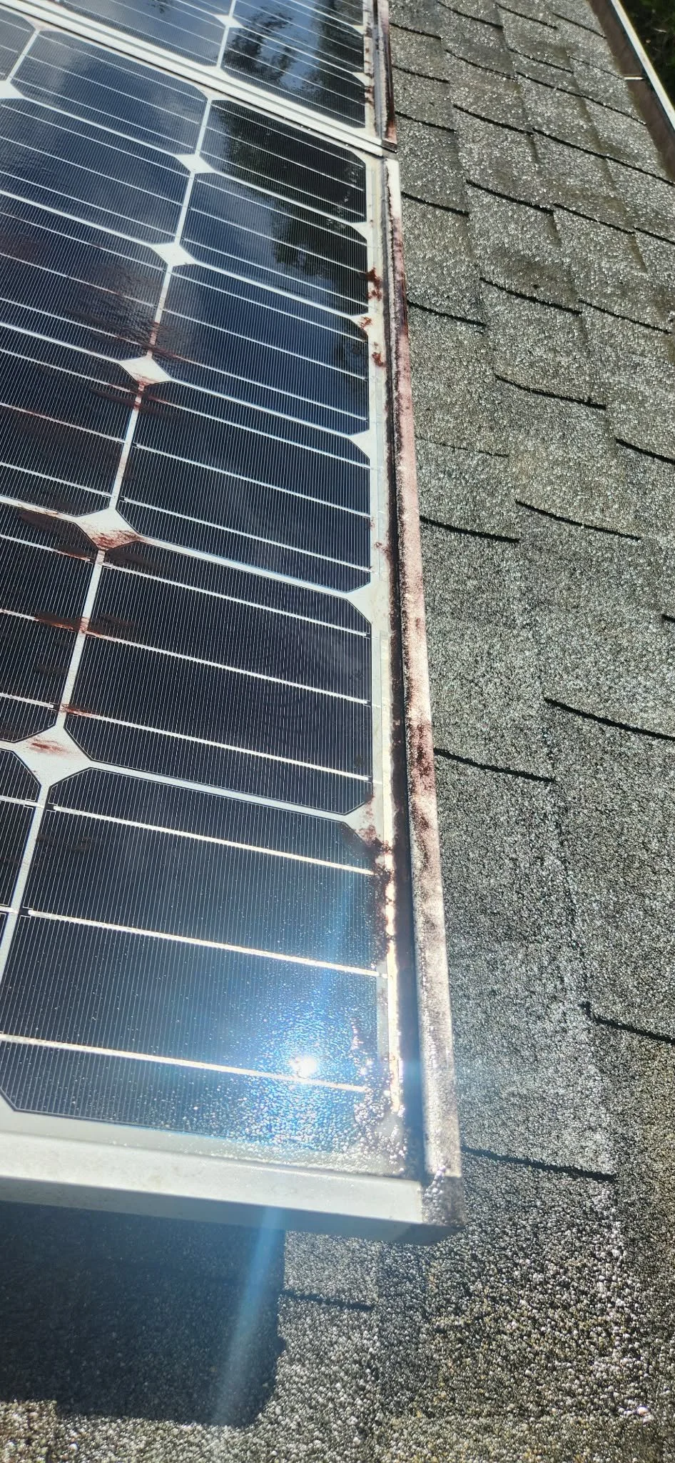 Before we cleaned to Solar Panels...