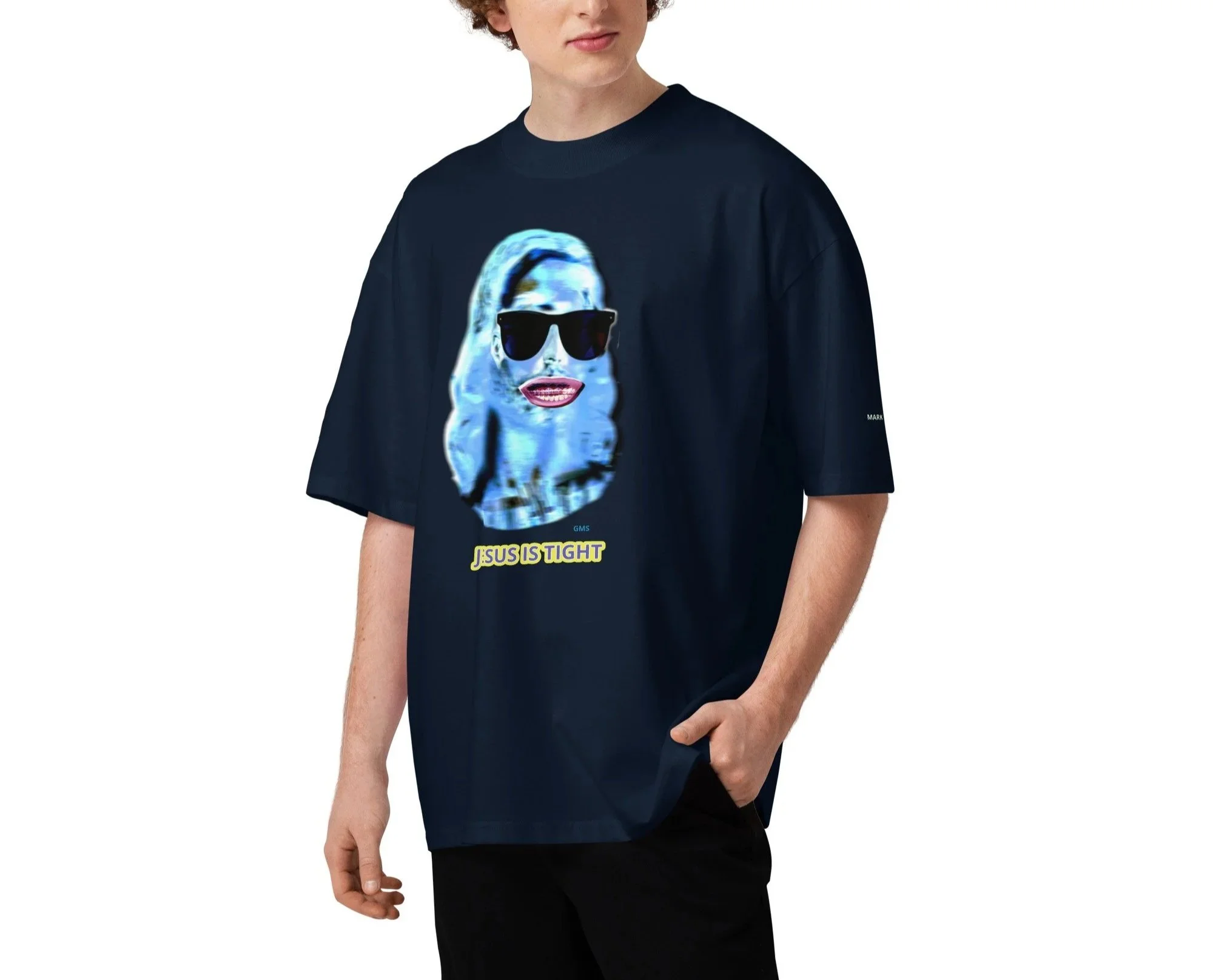 unisex-organic-oversized-high-neck-blaster-2.0-t-shirt-french-navy-front-6a10769cc4df8.jpg