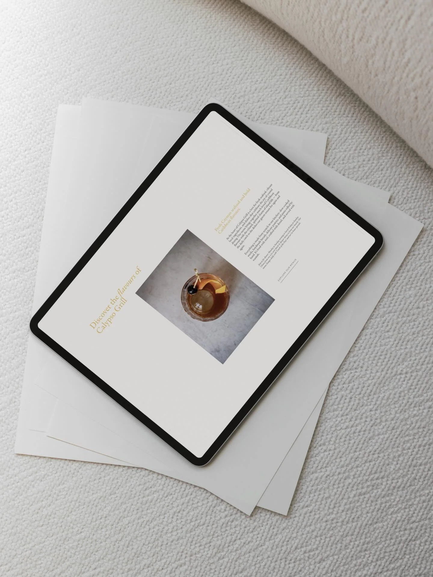 A refreshed digital home for @calypsogrillcayman 

A refined new chapter for a Caribbean icon, created alongside executive chef @emilyscottfood