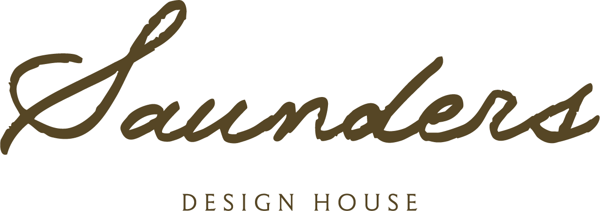 Logo for Sanders Design House with the word "Sanders" written in cursive and "Design House" in smaller capital letters below.