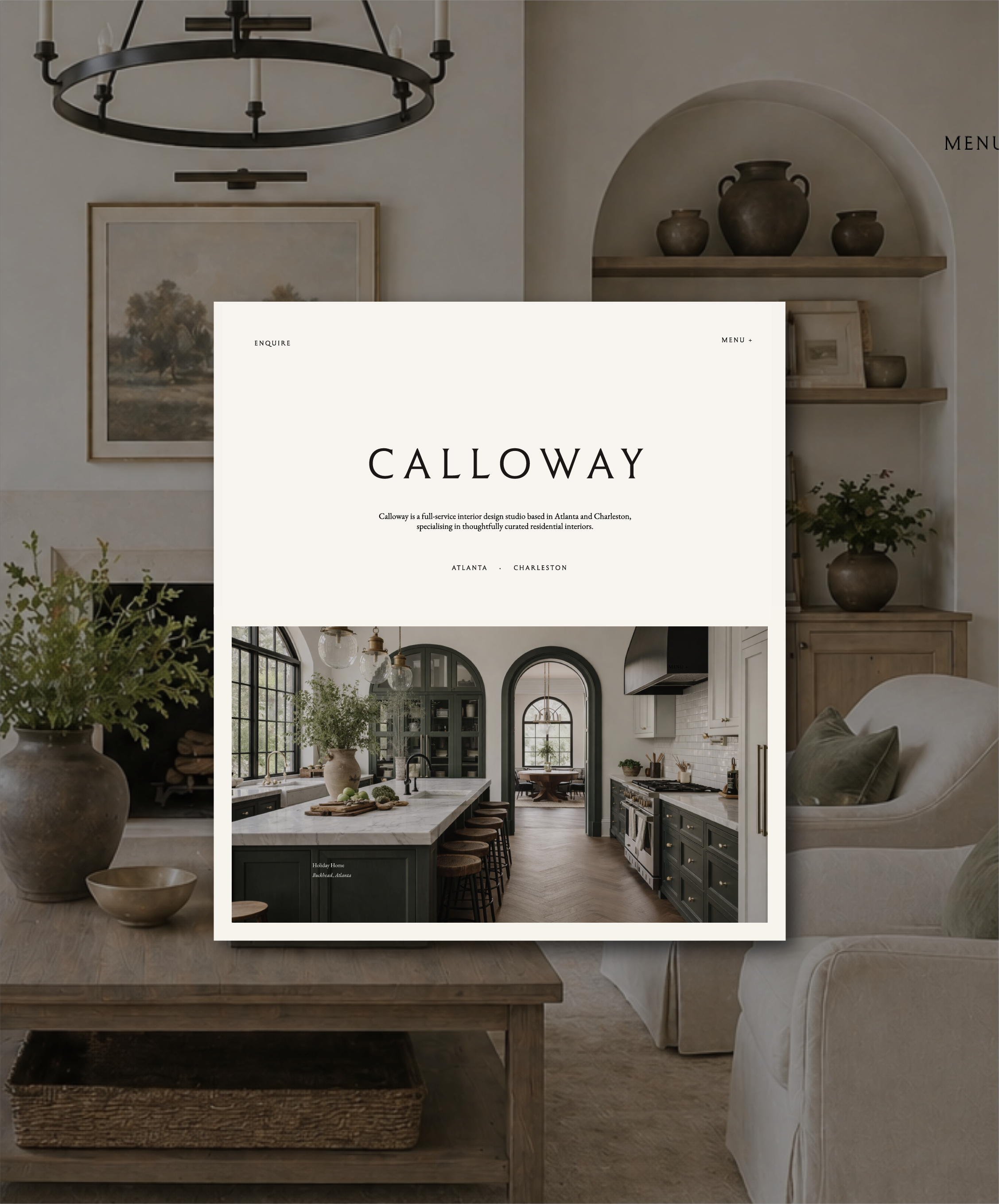 Website design for interior designers, interior design website, website design for creative businesses, design-led website, website for boutique businesses, hospitality website design, restaurant website design, bridal boutique website