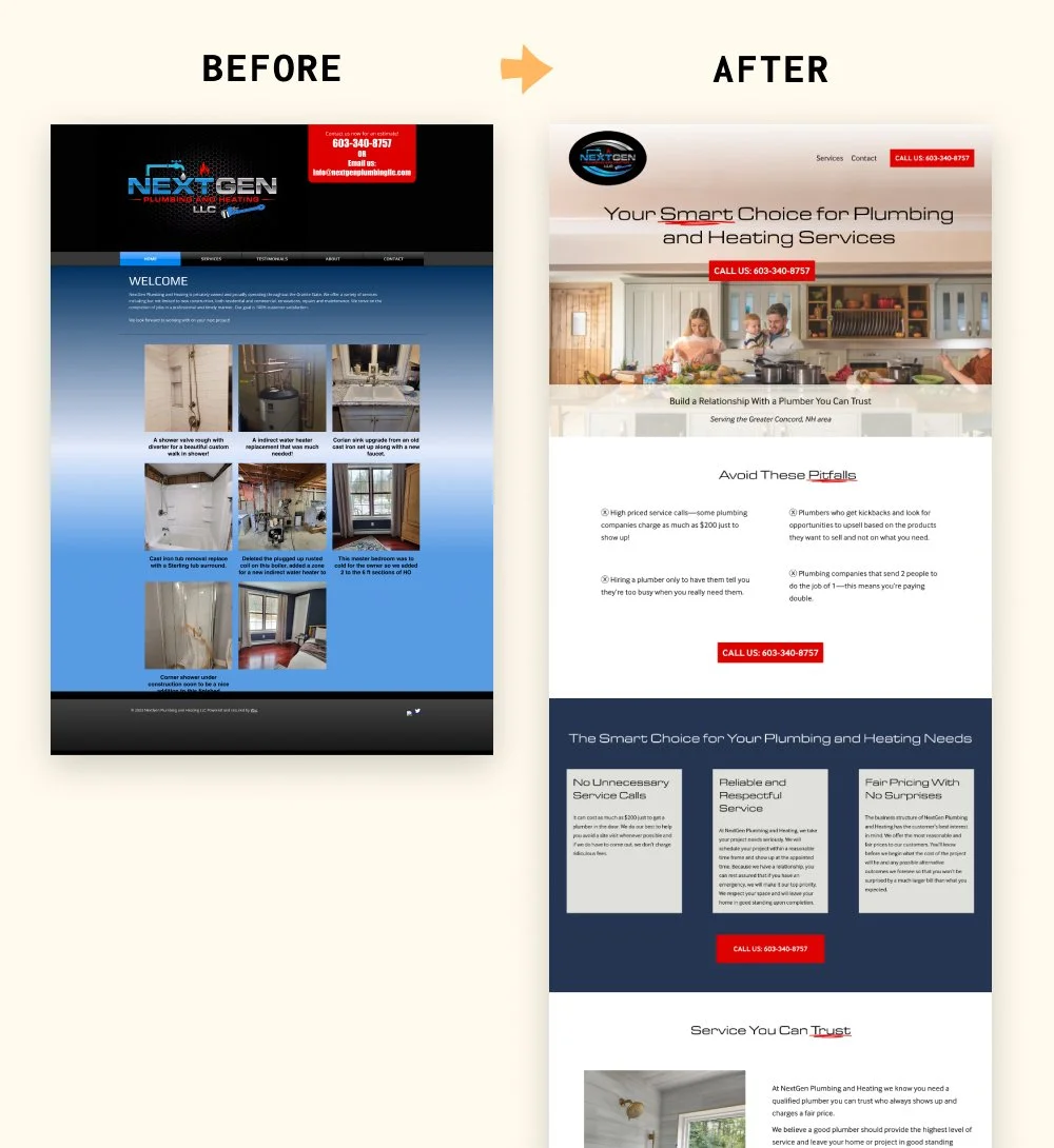 next gen before and after