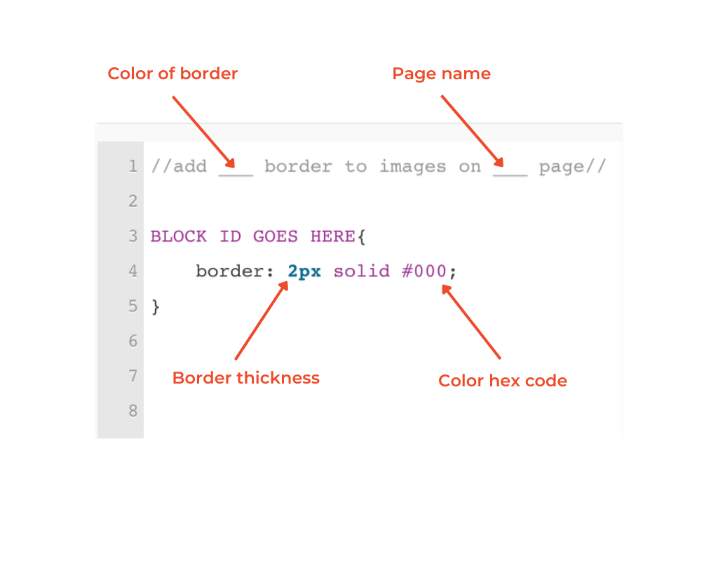 How to fill in the code snippet