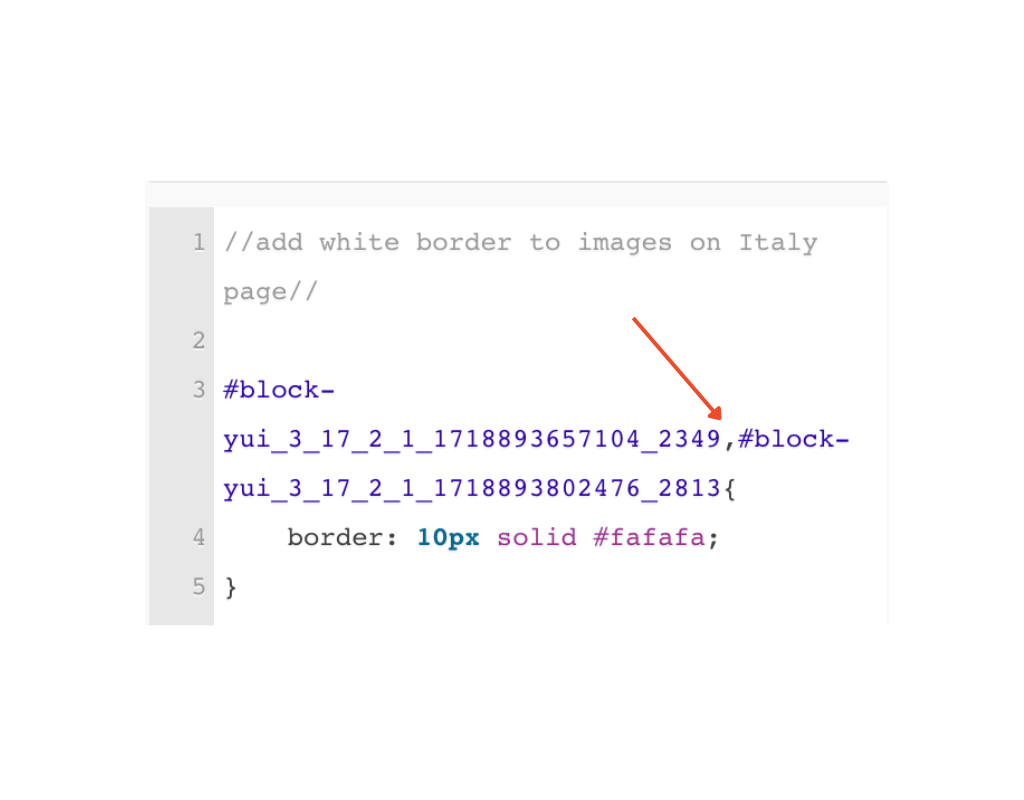 Adding more images to code snippet