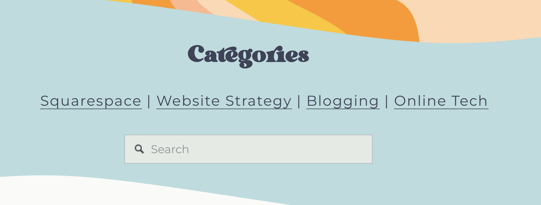 Blog post categories