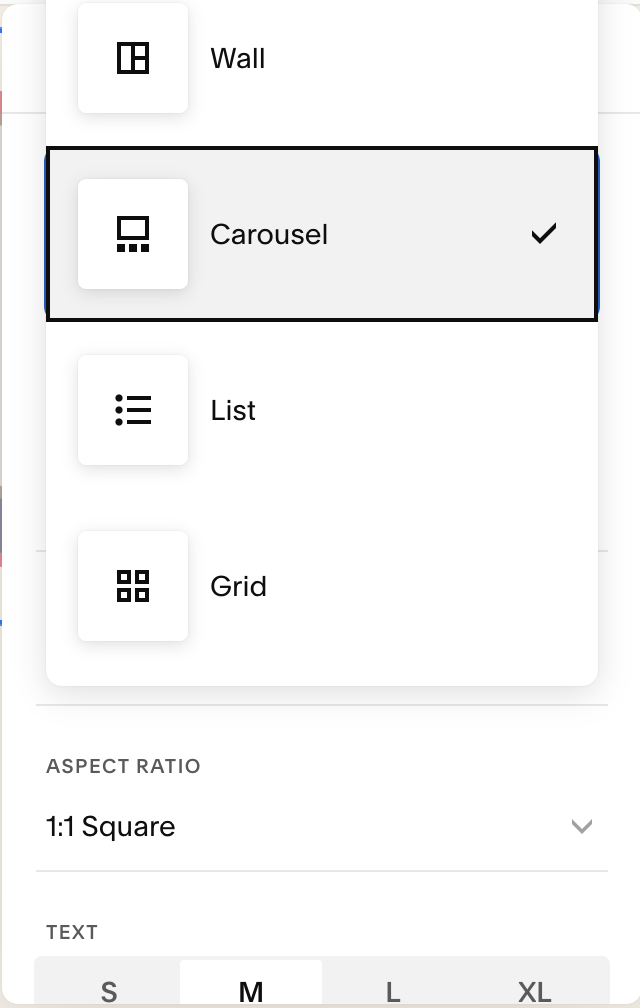 Select your preferred summary block layout