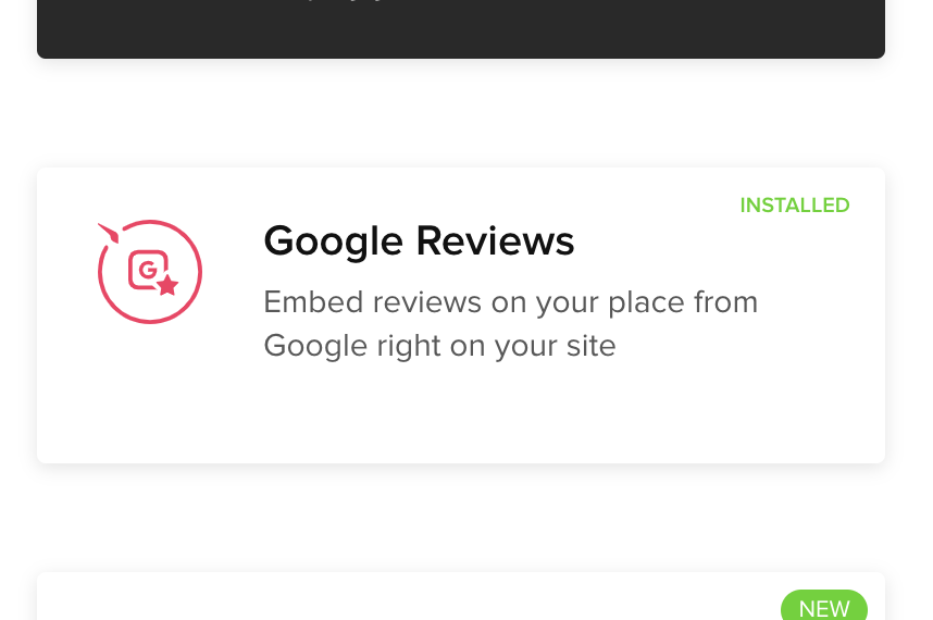 2. Choose 'Google Reviews'