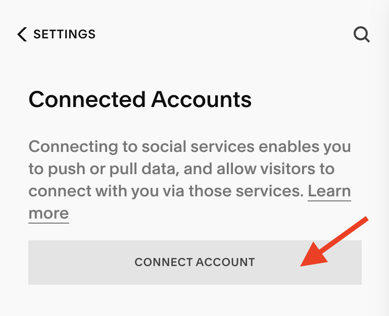 Select Connect Account