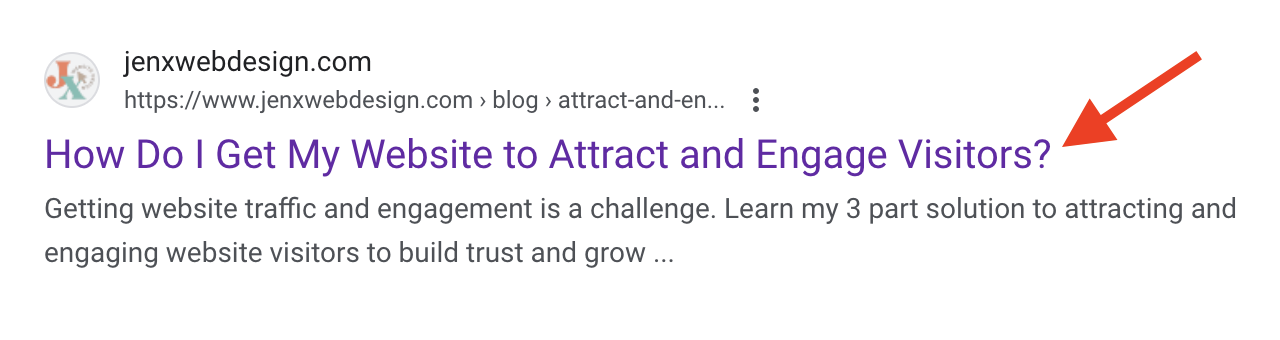 Example of an SEO Title