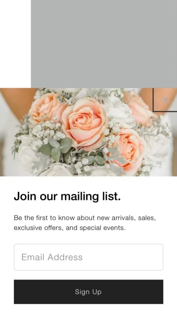 Promotional pop-up example 1