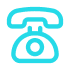blue telephone icon