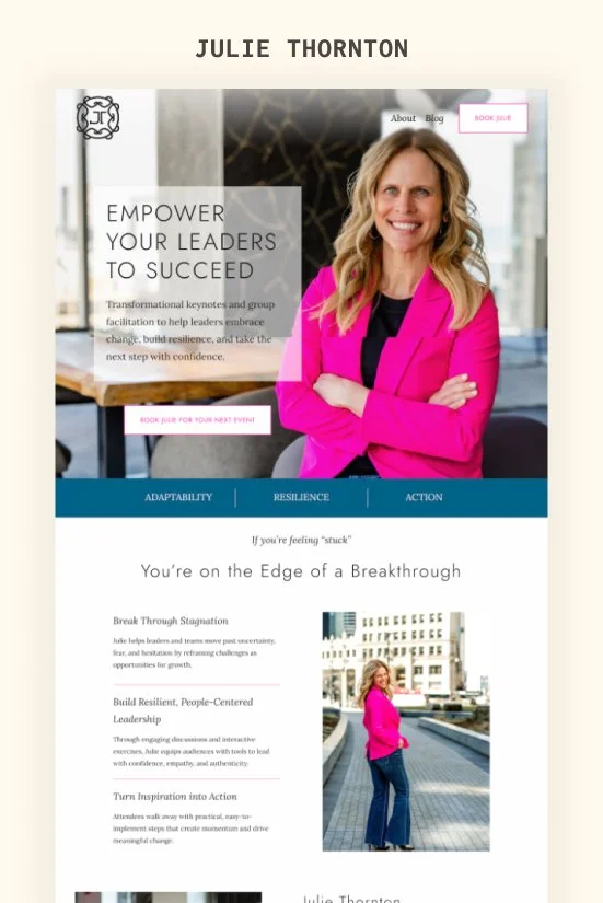 Julie Thornton, Transformational Speaker