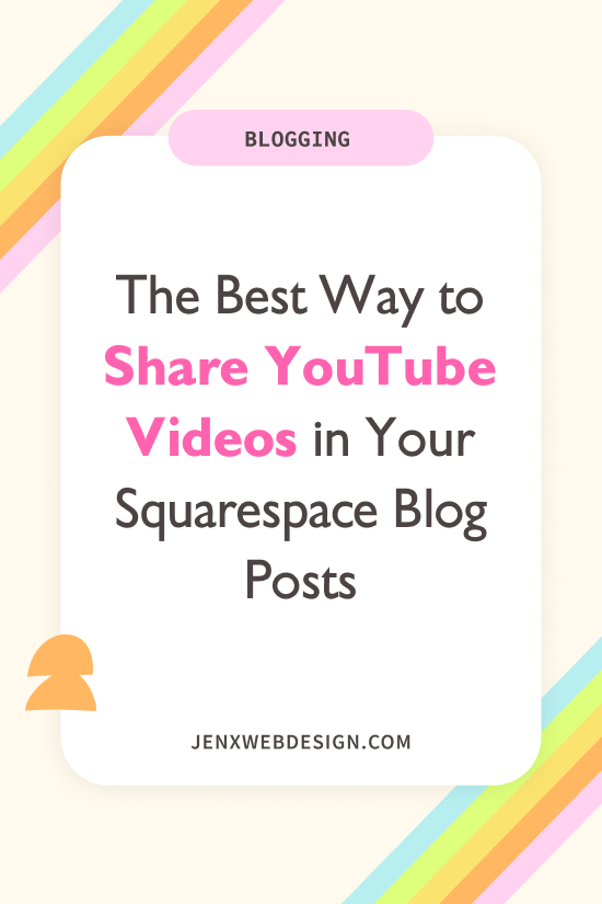 The Best Way to Share YouTube Videos in Your Squarespace Blog Posts
