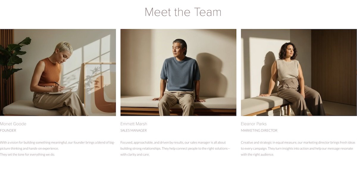 Squarespace list section without a subheading