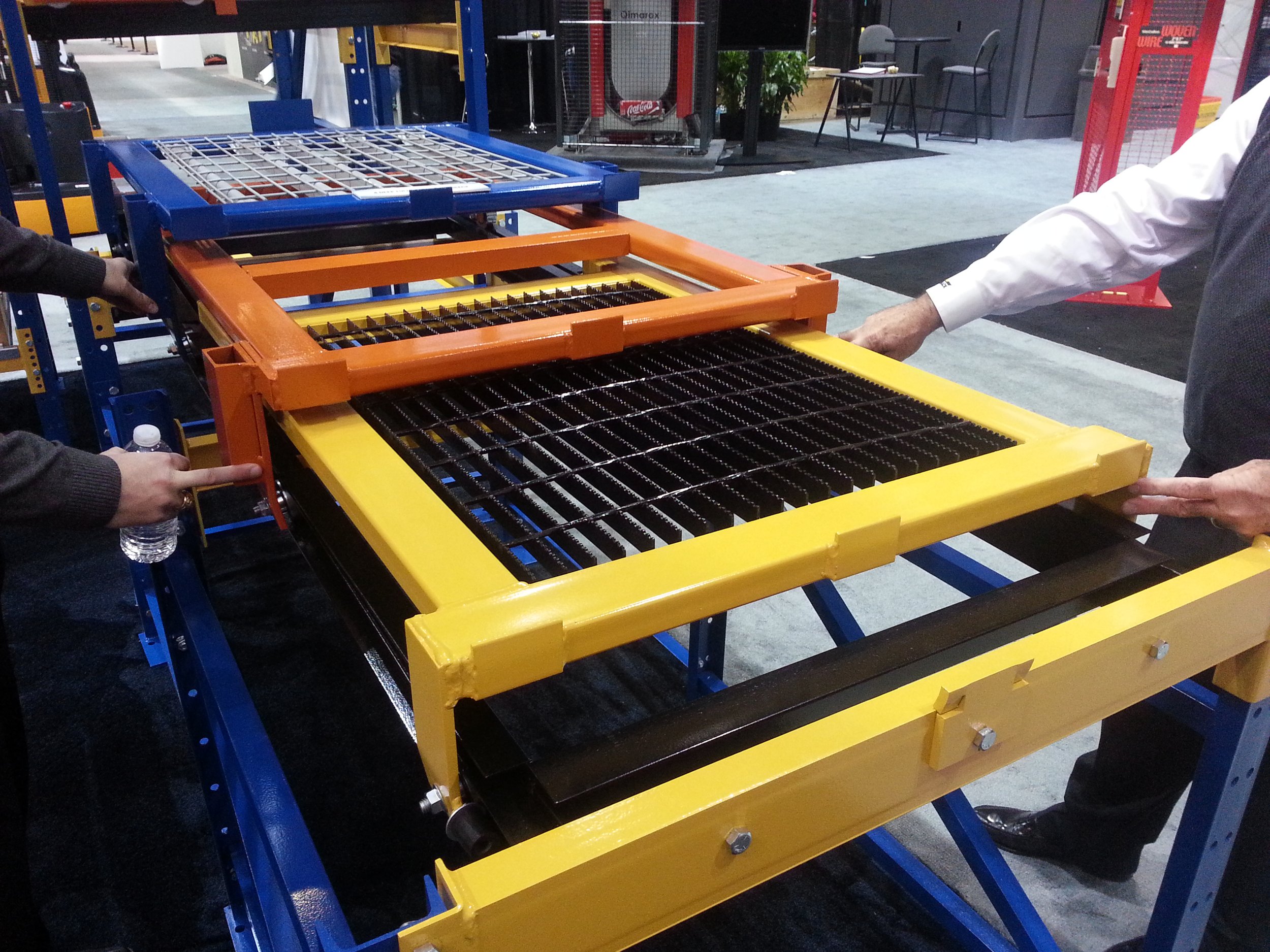 Full support pushback storage racking.