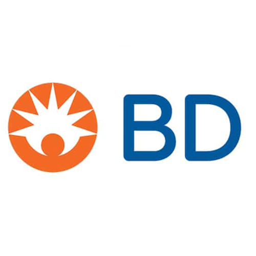 Logo with an orange sunburst icon and the blue letters 'BD'.