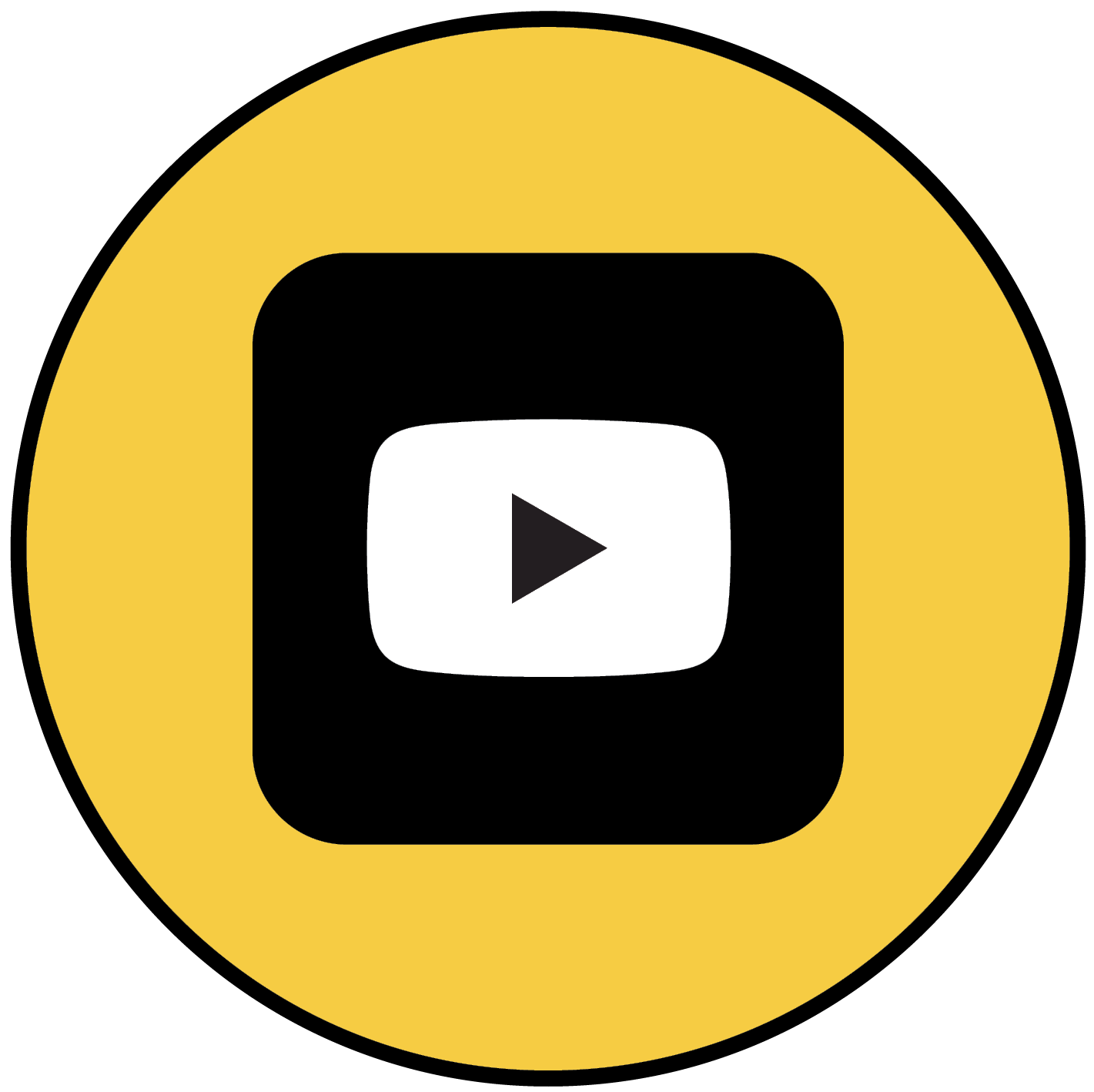 YouTube play button logo.
