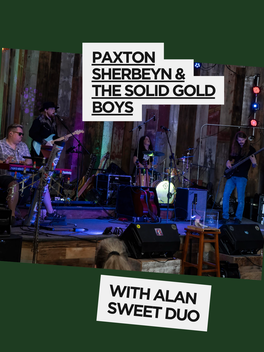 Paxton Sherbeyn &amp; The Solid Gold Boys&nbsp;- Album Release Show, with Alan Sweet&nbsp;Duo