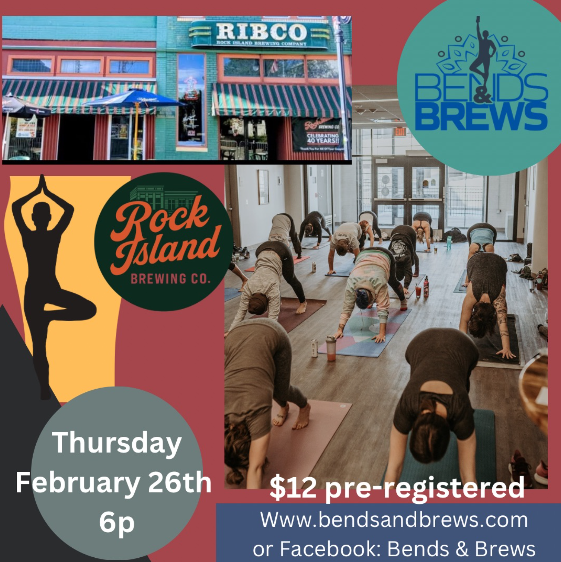 Bends &amp; Brews Yoga Class