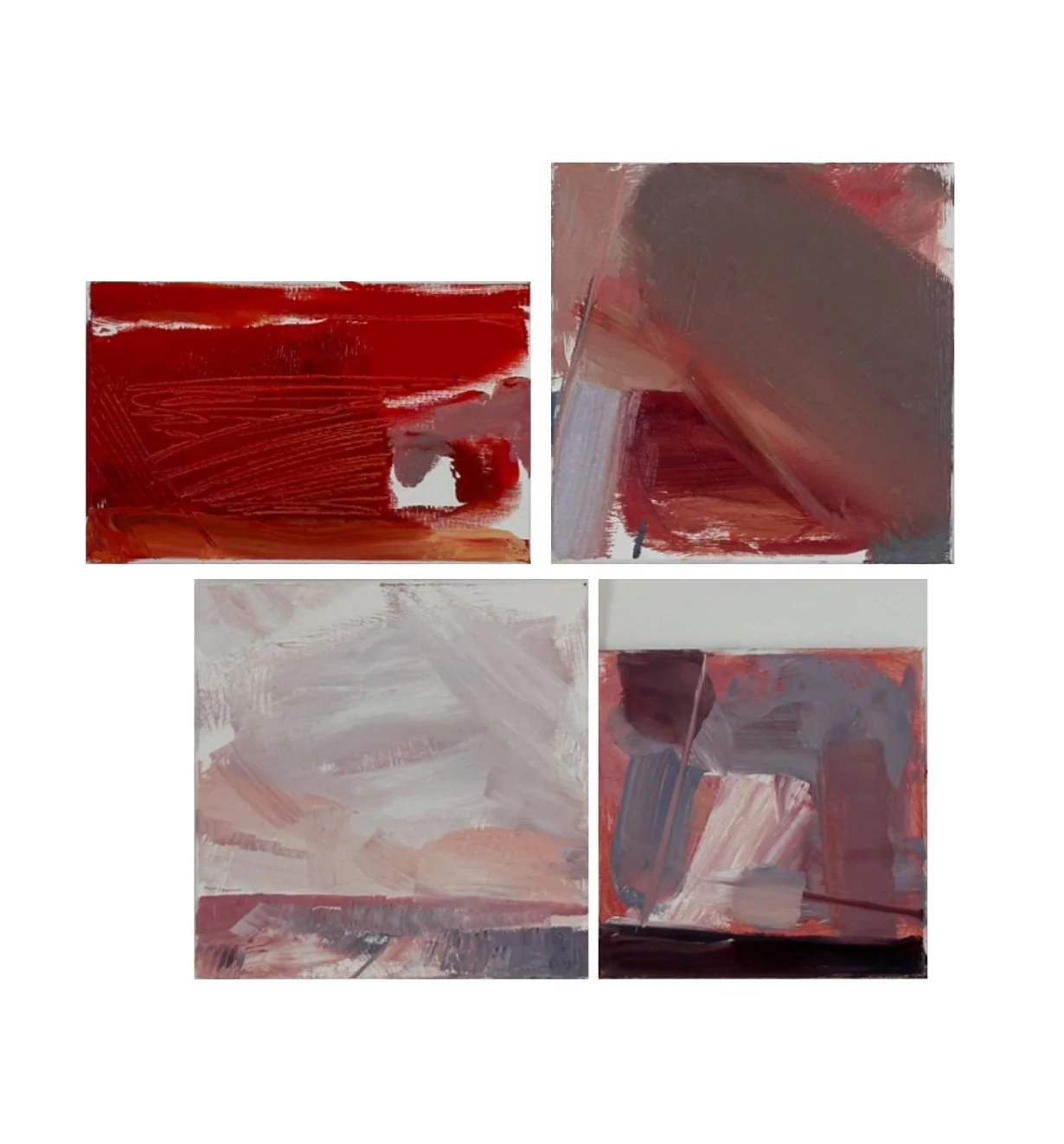 "Colour Fragments 1-4" 
30x30 cm. Acrylic, oil paint & oil sticks on paper.

SOLD.