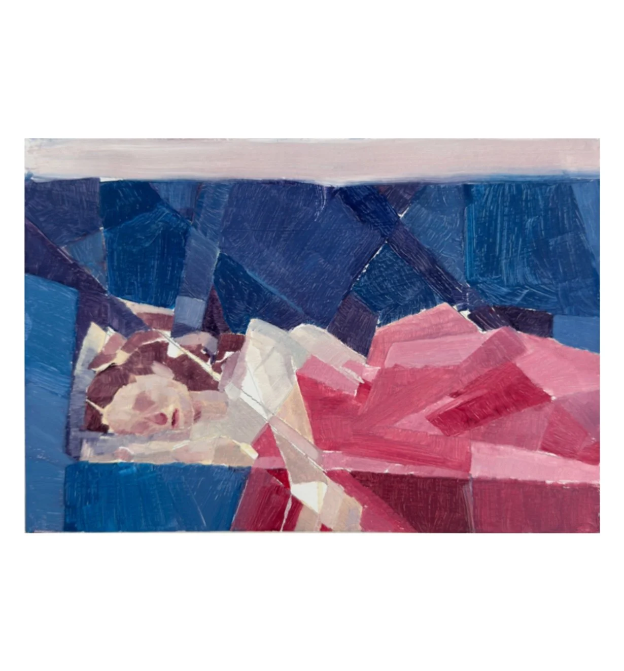 "Resting Lady nr.04" 
16x19 cm. Acrylic, Oil paint & oil sticks on paper.

SOLD.
