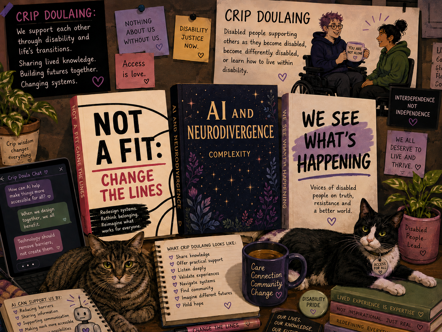 Crip Doulaing, Neurodivergence and AI: A conversation with Heather McCain