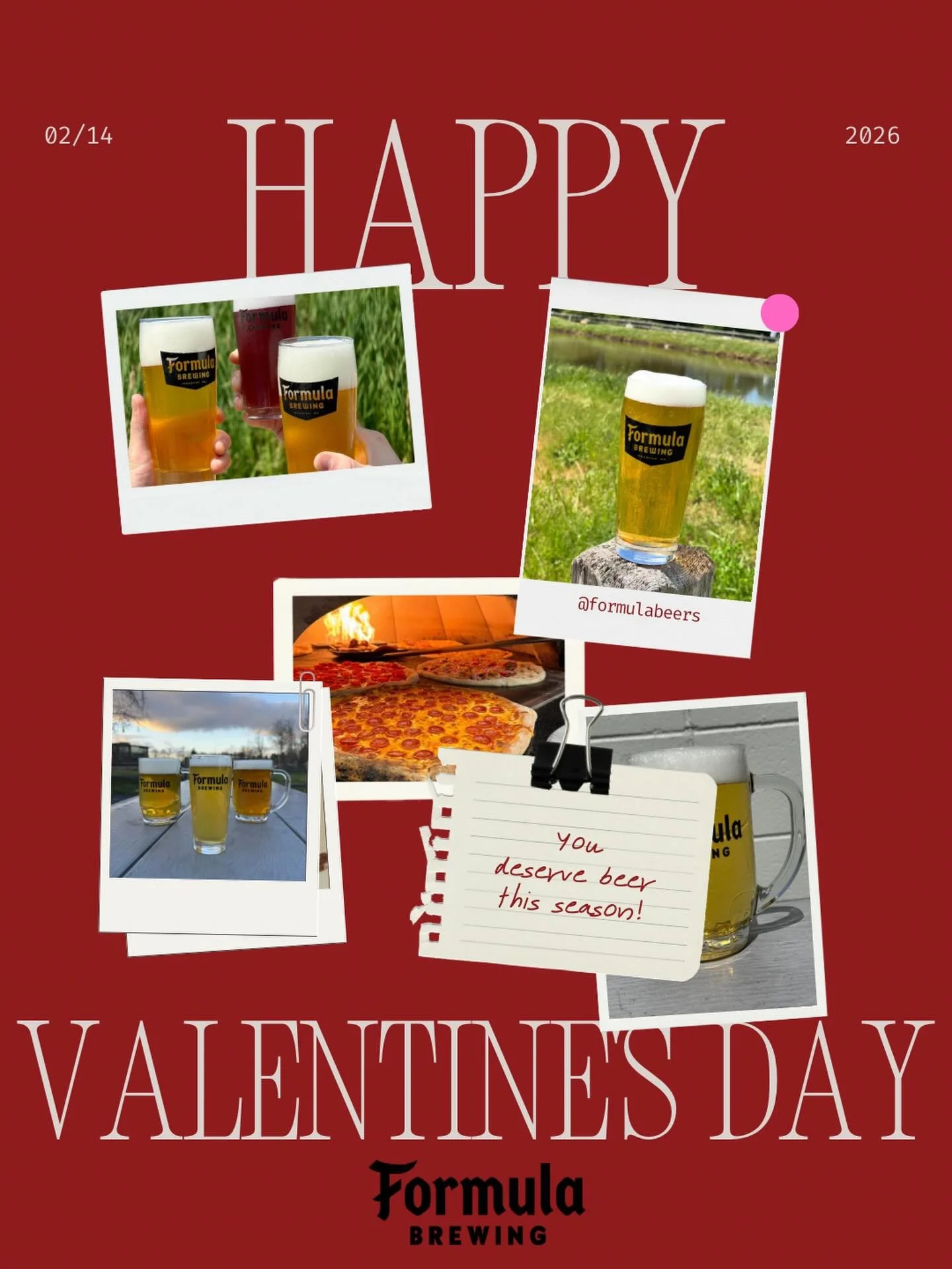 Will you be(er) ours? Happy Valentine&rsquo;s Day from Formula Brewing! ❤️🍺❤️